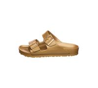 Birkenstock Pantoletten "Arizona" in Gold - Weite N - Größe 40 | Damen Pantoletten