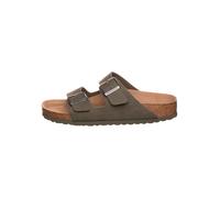 Birkenstock Pantoletten "Arizona" in Khaki - Weite S - Größe 42 | Herren Hausschuhe
