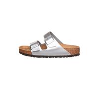 Birkenstock Pantoletten "Arizona" in Silber - Größe 37 | Damen Pantoletten