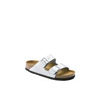 Birkenstock Pantoletten "Arizona" in Silber - Weite S - Größe 38 | Damen Pantoletten