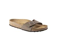 Birkenstock - Pantoletten aus synthetischem Material - Damen / Frau Madrid Birkibuc Narrow - Madrid Birkibuc Regular Mocha für Herren aus Leder Braun 43