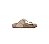 Birkenstock Damen Zehensandale Gizeh Big Buckle Nubukleder normal Beige 37