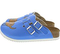 Birkenstock Professional Kay, Zuecos Mujer, Azul-Blau (Dog Blue Background), 37 EU