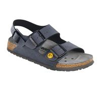 Birkenstock Professional Milano Birko-Flor ESD 634790, Riemchensandalen, Schwarz (Schwarz 79), 39 EU (5.5 UK)