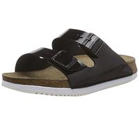 Birkenstock Professional Unisex Arizona Birko-Flor Pantoletten, Black Schwarz Lack
