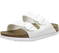 Birkenstock Professional Unisex Arizona Birko-Flor Pantoletten, Weiß (Weiss Lack)