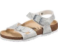 Birkenstock Rio Kids Cosmic Sparkle White, Birko Flor Sandal, weiß, 25 EU