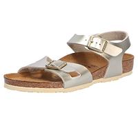Birkenstock Rio Kids Electric metallic Gold, Birko Flor Sandal, 30 EU