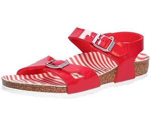 BIRKENSTOCK Rio Mädchen Sandalen Nautical Stripes Red, EU 37