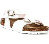 Birkenstock Rio Plain Flowers Kids 2 Schnallen, weiß, 4.5 UK