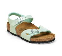 Birkenstock Rio, Unisex-Kinder-Sandalen, Surf Green, 28 EU Étroit