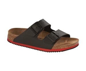 BIRKENSTOCK Sandale Arizona Super Grip, Birko Flor, Größe 42 schwarz, DIN EN ISO 20347