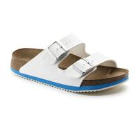 Birkenstock Pantoletten Arizona Birko-Flor Unisex schmale Weite Weiß Gr. 37