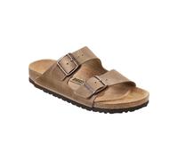 Birkenstock Arizona Damen Herren Pantolette Nubukleder geölt 42, Normal, Tabacco Brown