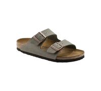 Birkenstock Classic Arizona Birko-Flor, Unisex-Erwachsene Pantoletten, Grau (Stone), 42 EU