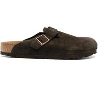 Birkenstock Sandalen - Boston Suede Leather Mocca Regular - Gr. 40 (EU) - in Braun - für Damen