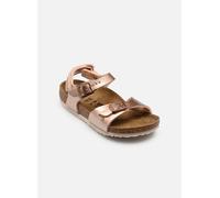 Birkenstock Birknstock Sandalen für Kinder, Öko-Leder, Rot, Metallic Copper, 24 EU