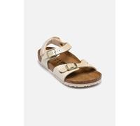 BIRKENSTOCK Rio AS Kids 1029570 25/34 anmutige perlweiss beige Mädchen Sandalen Schnallen Klett 34