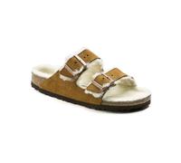 Birkenstock - Sandalen - Unisex - Arizona - Arizona Shearling Suede Leather Mink für Herren aus Leder - Größe 43 - Braun Braun 43