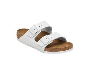 Birkenstock - Sandalen - Unisex - Arizona Natural Leather - Arizona Natural Leather White für Herren aus Leder - Größe 38 - Weiß Weiß 38