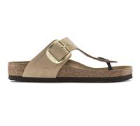 Birkenstock Damen Zehensandale Gizeh Big Buckle Nubukleder normal Beige 36
