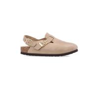 Birkenstock Slipper & Pantoletten - Comfortable Nubuck Leather Tokio Mules - Gr. 41 (EU) - in Beige - für Damen