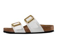 BIRKENSTOCK Pantoletten 1029438 Sydney Cushion Buckle Patent White schmal 38 EU
