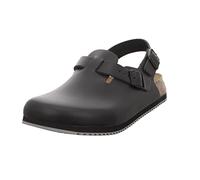 Birkenstock Clogs Tokio Super Grip Leder Schwarz Gr. 40