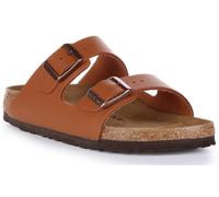 Birkenstock Unisex Arizona Brown, Natural Leather FLIP Flops, Ginger Braun, 39 EU