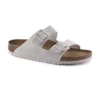 Birkenstock Unisex Arizona SFB Antique White, Suede Leather FLIP Flops, 36 EU