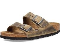 Birkenstock Unisex Arizona Soft Footbed Khaki Oiled Leather 39 N EU Women's 8-8.5 US/Men's 6-6.5 US