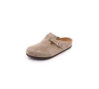 Birkenstock Unisex Boston Soft Footbed, Taupe Suede, 39 M EU
