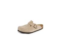 Birkenstock Unisex Boston Soft Footbed, Taupe Suede, 39 M EU