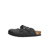 Birkenstock Unisex Dorian Black, Pantoletten, Schwarz Noir Birko Flor Noir, 36 EU