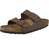 BIRKENSTOCK Unisex-Erwachsene Arizona Birko-Flor Pantoletten, Braun (Mocca), 43 (normal)