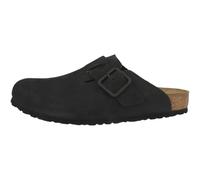 Birkenstock Unisex Erwachsene Clogs Boston Nubukleder Weichbettung normal Schwarz 42