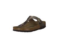 Birkenstock Unisex-Erwachsene Gizeh Leder Zehentrenner, Braun (Habana),37 EU, BK743831, Habana 743831