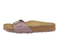 Birkenstock Unisex Erwachsene Pantolette Madrid Birko-Flor Nubuk schmal Lila 42