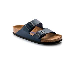 Birkenstock Unisex Erwachsene Sandale Arizona SFB Birko-Flor Weichbettung schmal Arizona Weichbettung Blue 051063 41 EU