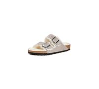 BIRKENSTOCK Unisex Erwachsene Sandale Arizona Veloursleder Lammfell normal Grau 38