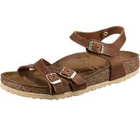 BIRKENSTOCK Unisex Kumba Cognac, Waxy Leather Sandal, 37 EU