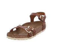 BIRKENSTOCK Unisex Kumba Cognac, Waxy Leather Sandal, 41 EU