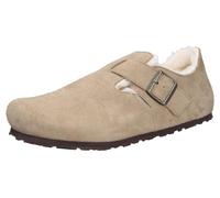 Birkenstock Unisex London Shearling Suede Taupe Schuhe 44 EU