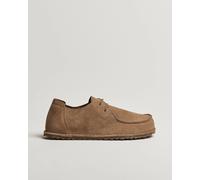 BIRKENSTOCK Utti Lace Suede Loafer Gray Taupe Braun 40