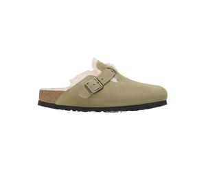 Birkenstock - Warme und weiche Clogs - Unisex - Boston Shearling Suede Regular - Boston Shearling Leather/Suede Regular Taupe für Herren Braun 43