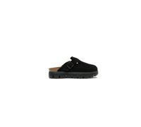 Birkenstock WMNS Boston Chunky Suede Leather (Narrow Fit) Schwarz 37