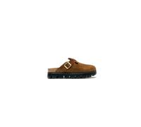 Birkenstock WMNS Boston Chunky Suede Leather (Narrow Fit) Schwarz 40