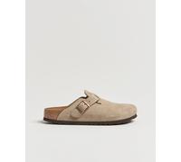 BIRKENSTOCK Woman Boston Soft Footbed Taupe Suede Beige 38