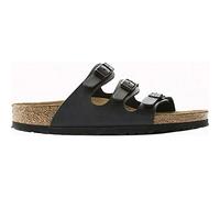 Birkenstock Women's Florida Soft Footbed Black Birko-Flor Sandal 40 R (US Women's 9-9.5)
