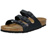 Birkenstock Women's Florida Soft Footbed Black Birko-Flor Sandal 40 R (US Women's 9-9.5)